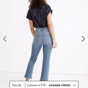 Madewell Demi boot dorrance wash sz 33